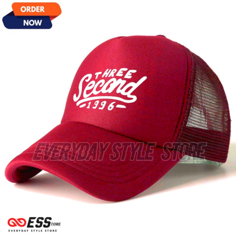 three-second-1996-trucker-หมวกตาข่าย-คุณภาพดี-สีครบ