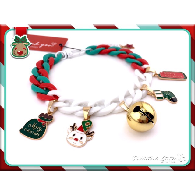 ปลอกคอ-สร้อยคอสุดน่ารักสำหรับน้องหมาและน้องแมว-christmas-collection-pet-collars-large-size