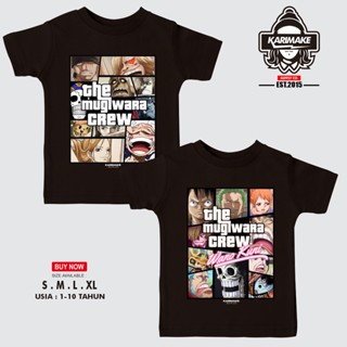 เสื้อยืด cotton Karimake T-Shirt One Piece MUGIWARA CREW GTA Anime T-Shirt_17