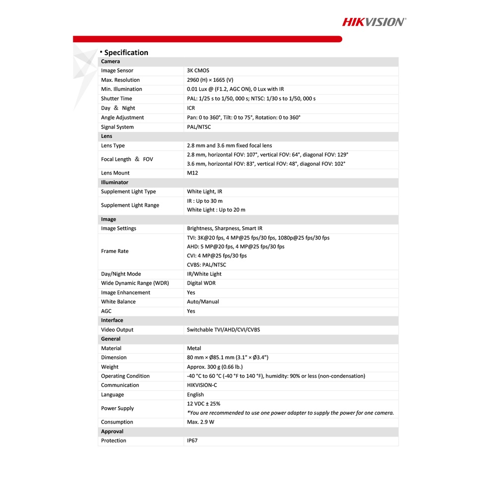 hikvision-กล้องวงจรปิด-5-ล้านพิกเซล-รุ่น-ds-2ce76k0t-lmfs-3-6-mm