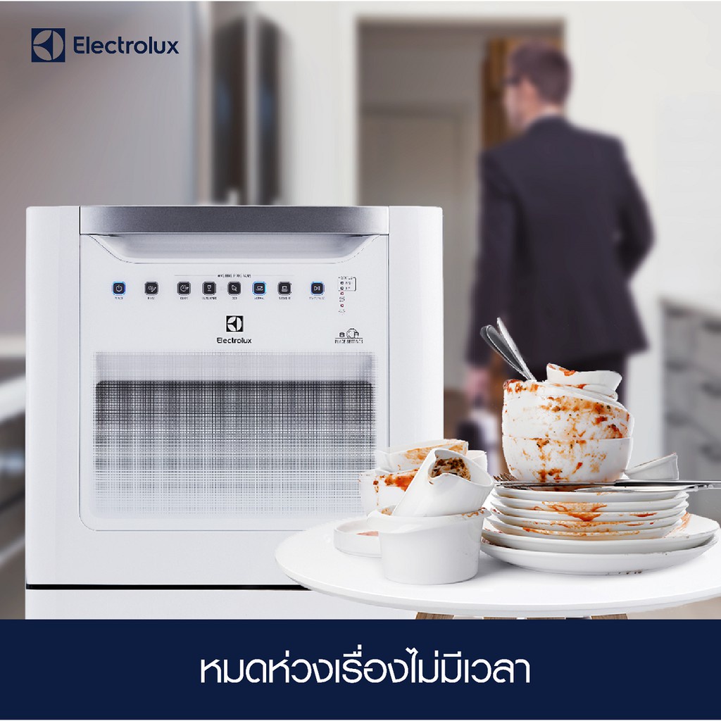 ติดตั้งฟรี-electrolux-esf6010bw-เครื่องล้างจาน-ความจุ-8-ชุดมาตรฐาน