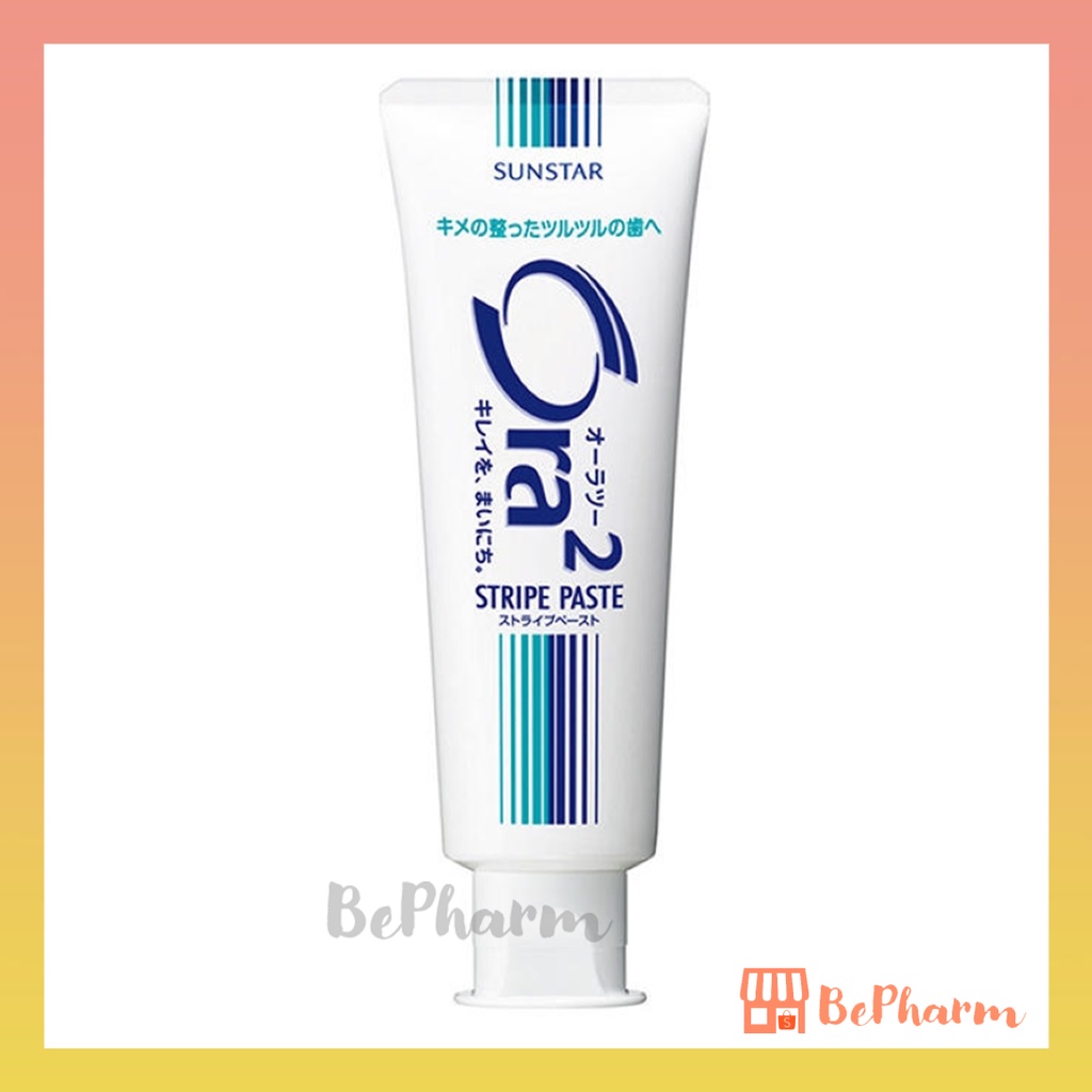 ยาสีฟันผสมฟลูออไรด์-ora2-stripe-paste-toothpaste-mh-140-g-โอราทู-สไตรป์-ทูธเพสท์-เอ็ม-เอช-ora-2-ออร่าทู