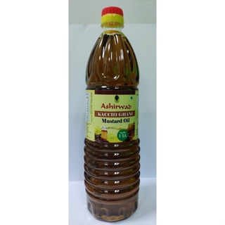 Ashirwad Mustard Oil (น้ำมันมัสตาร์ด) 1 Liter/ลิตร