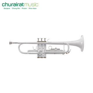 Trumpet Custom TTC-236 White ทรัมเป็ต สีขาว by Churairat Music