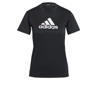 adidas เทรนนิง เสื้อยืดกีฬา Primeblue Designed 2 Move Logo ผู้หญิง สีดำ GL3820