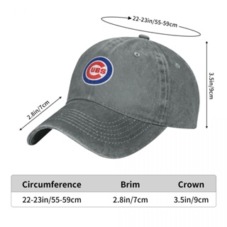 หมวกเบสบอล ผ้าฝ้าย 100% พิมพ์ลายโลโก้ Chicago Cubs MLB ปรับขนาดได้ เข้ากับทุกชุด สําหรับผู้ชาย และผู้หญิง พร้อมส่ง