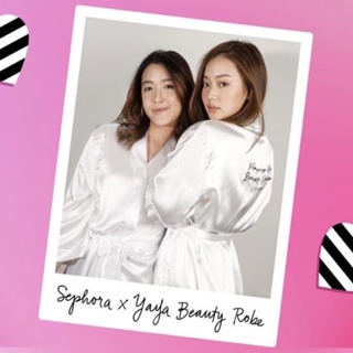 เสื้อคลุม Sephora x Yaya Beauty Robe สีขาว