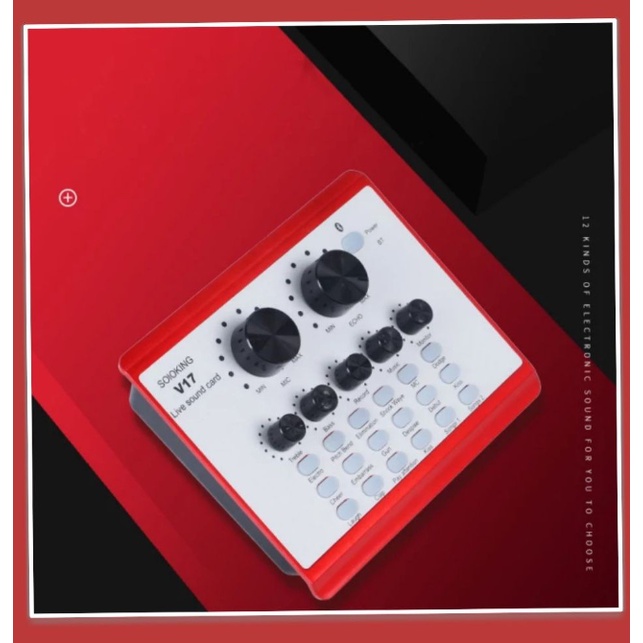 v17-live-stream-audio-interface-external-audio-mixing-sound-card-มีบลูทูธ