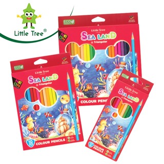 Little Tree ดินสอสีไม้ 12 สี SEA LAND (SEA LAND COLOR PENCIL) 1 แพ็ค