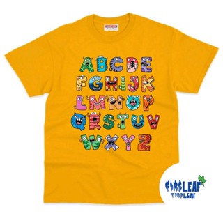 ใหม่ล่าสุด เสื้อยืด พิมพ์ลาย LORE MONSTER ALPHABET วัสดุพรีเมี่ยม สําหรับเด็ก