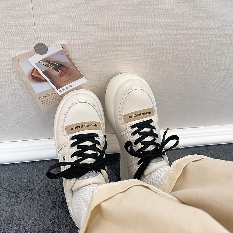 renben-รองเท้าแพลตฟอร์ม-ขนาดเล็ก-สีขาว-สําหรับผู้หญิง-นักเรียน