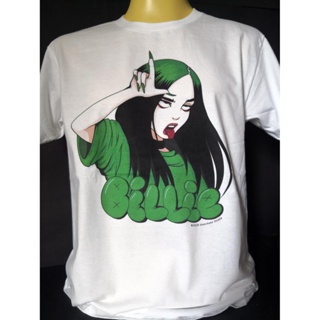 เสื้อยืดเสื้อวงนำเข้า Billie Eilish Pirate Baird OConnell Rap Hiphop Pop Rock T-shirt_30