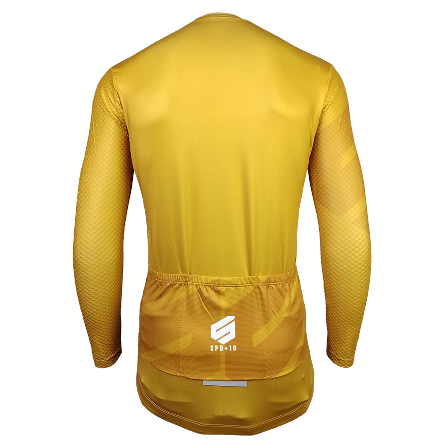 เสื้อจักรยานแขนยาว-big-jersey-รุ่น-spd-10-gold-long-sleeve