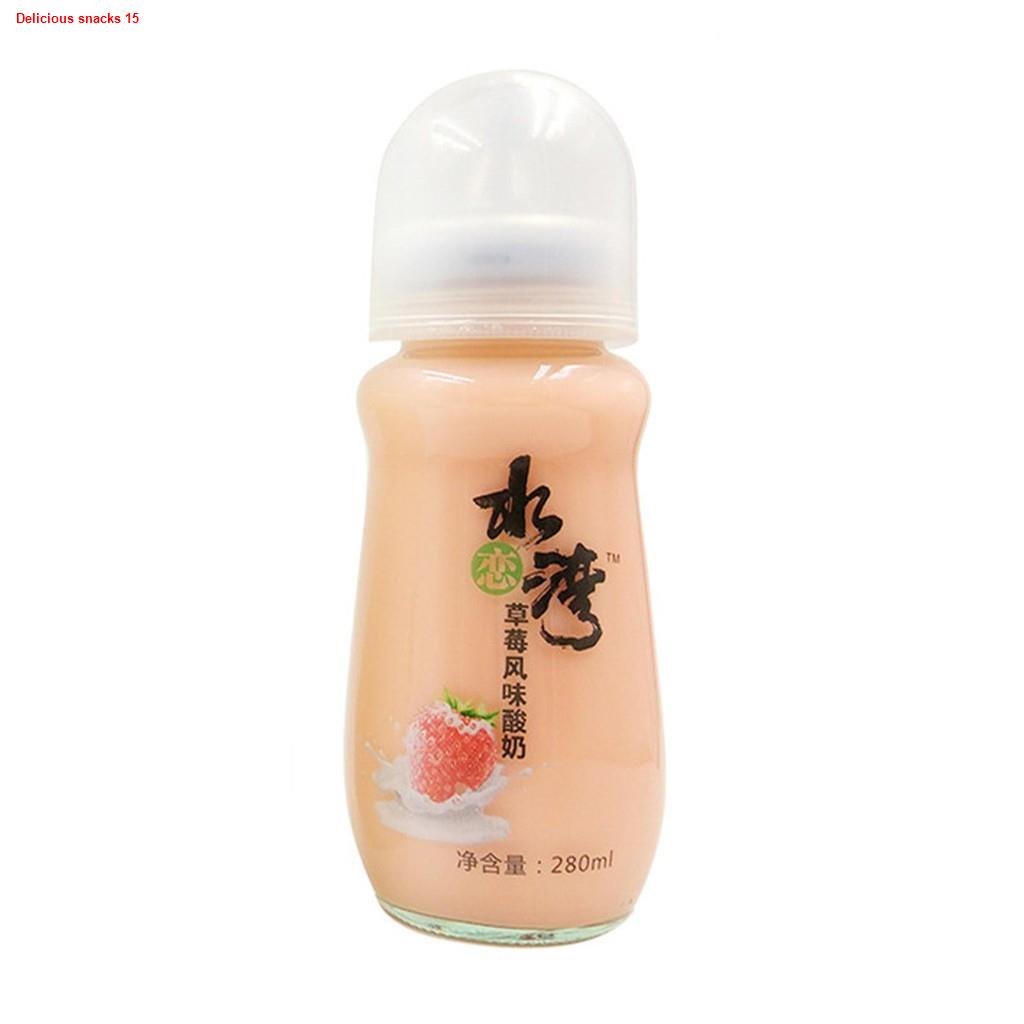 ส้นสูงโยเกริต์ ขวดนม นมเปรี้ยว โยเกิร์ต แบบดูดขวด Shui Lian Wan Yogurt