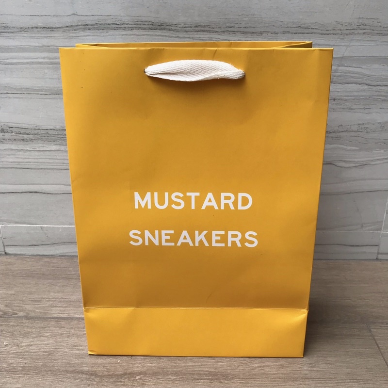 ถุงกระดาษ-ถุง-แบรนด์-mustard-champion-geox-ของแท้-ใส่รองเท้า-สภาพใหม่-ใส่ของ-สภาพสวย