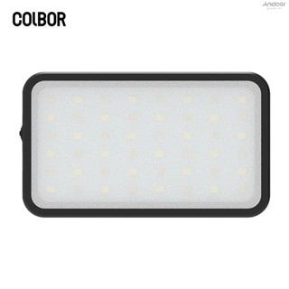 Colbor ไฟวิดีโอ LED PL5 2700K-6500K หรี่แสงได้ 6 ฉาก CRI 95+ แบตเตอรี่ในตัว พร้อมเมาท์ Cold Shoe ด้านหลัง สําหรับ Vlog Live