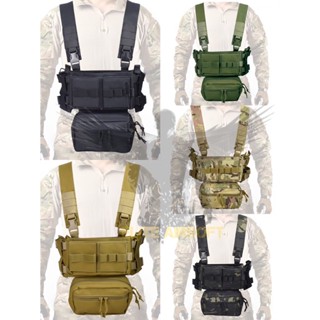 MK3 Chest Rig  ● คุณสมบัติ : 1. เสื้อเวสทำจากผ้า 500D 2. เสื้อเวสออกแบบมาให้สวมใส่ง่าย คนตัวใหญ่ก็สา