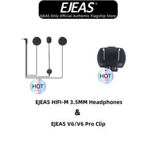 ชุดหูฟังไมโครโฟน พร้อมคลิปหนีบหมวกกันน็อค HIFI-M สําหรับรถจักรยานยนต์บลูทูธ EJEAS V6 V6 PRO