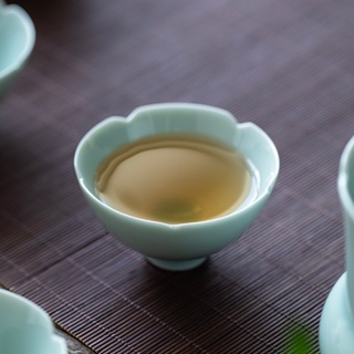 Hutian Kiln Yingqing ชุดถ้วยชาเซรามิค แบบเปิด สําหรับผู้หญิง [A007]