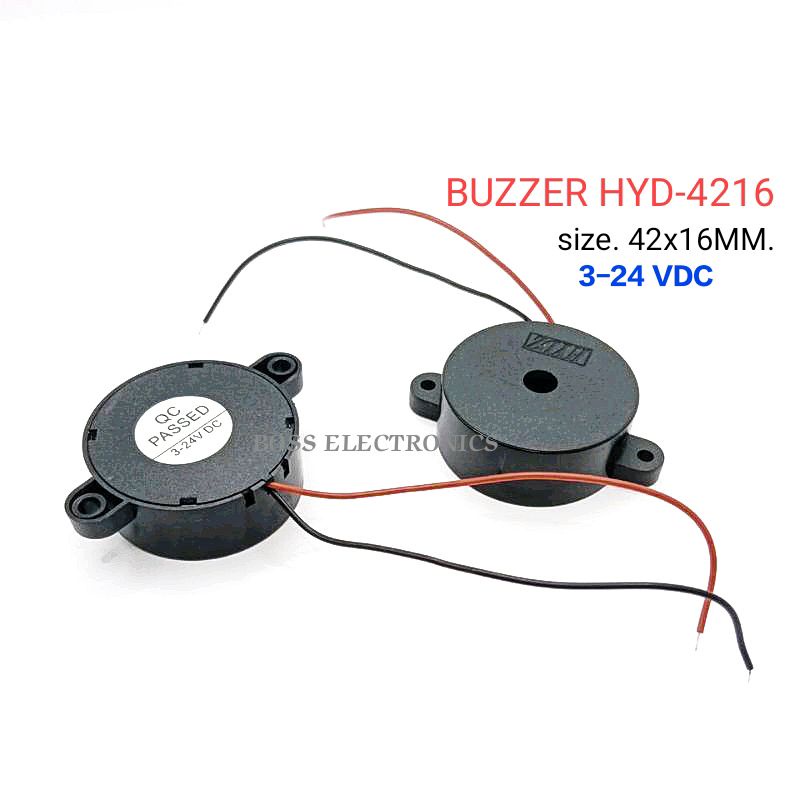 hyd-4216-buzzer-3-24vdc-เสียงยาวต่อเนื่อง-แบบมีรูยึด-ขนาด-42x16มิล-1ตัว