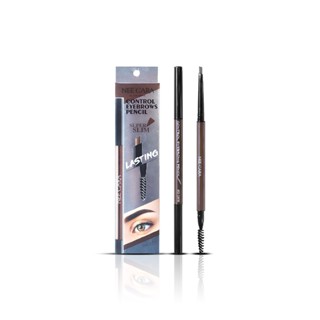 Nee Cara Control Eyebrows Slim Pencil #N412 : neecara นีคาร่า คอนโทล สลิม เพนซิล ดินสอเขียนคิ้ว x 1 ชิ้น alyst