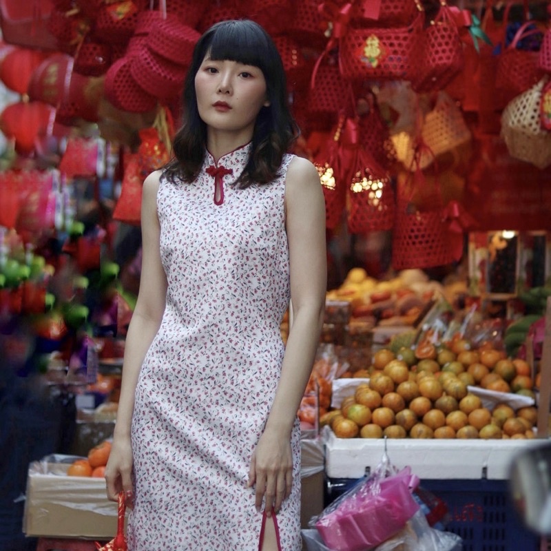coolsummer-bkk-mei-lin-dress-กี่เพ้าแขนกุด-pre-order-7วันค่ะ