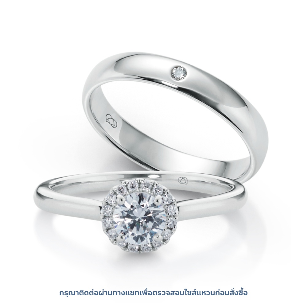 เซตแหวนเพชร-young-halo-solitaire-amp-diamond-rounded-band-bundle-set-rc810-rm802