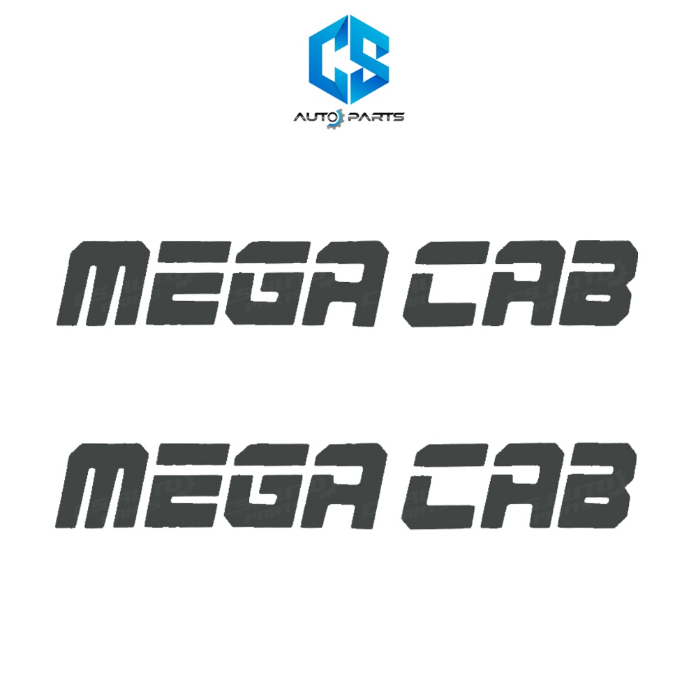 สติ๊กเกอร์-mega-cab-mitsubishi-strada-ติดข้างกระจกแคป