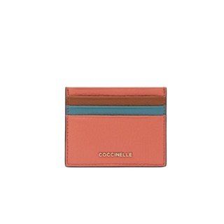 Coccinelle รุ่น Metallic Tricolor 129501 กระเป๋าใส่บัตร สี GERAN/CARAM/AQU