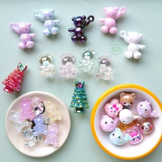 สินค้า จี้ จี้หมี DIY ลูกปัดหมี จี้หมีเยลลี่ ลูกปัดพลาสติก จี้ปลาวาฬ โฮโลแกรม