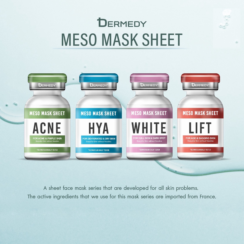 dermedy-meso-acne-mask-sheet-เดอร์มีดี-เมโส-เอซี-มาสก์-ชีท-25g