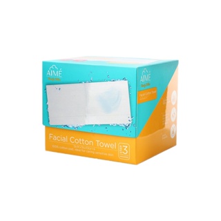 Aime Facial Cotton Towel : เอเม่ สำลี สำลีเช็ดหน้า x 1 ชิ้น                   alyst