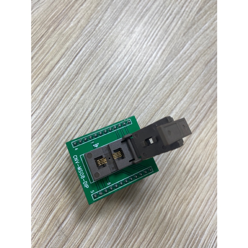 MSOP8 test socket clamshell burn in socket Pin Pitch 0.65mm goldplated