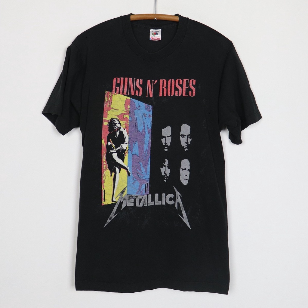 เสื้อยืดแขนสั้น-พิมพ์ลาย-bomba-guns-n-roses-metallica-สําหรับผู้ชาย