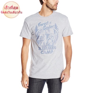 100%cotton เสื้อยืดผู้ชาย Star Wars Mens Forest Camp T-Shirt men เสื้อ ยืด ผู้ชาย คอกลม โอเวอร์ ไซส์_01