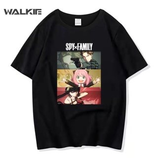 WALKIE 2022 Harajuku Japan Anime Spy X Family Forger Anya Print T Shirt Funny Manga Summer Casual Women Men Short S_05