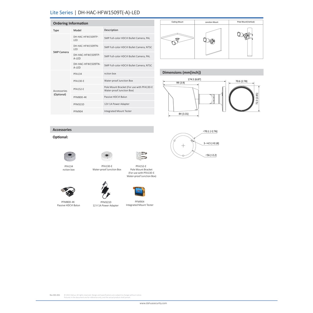 dahua-กล้องวงจรปิด-ระบบอนาล็อก-ความละเอียด-5-ล้านพิกเซล-รุ่น-hac-hfw1509tp-a-led-s2-มีไมค์-ภาพสี-24-ชม