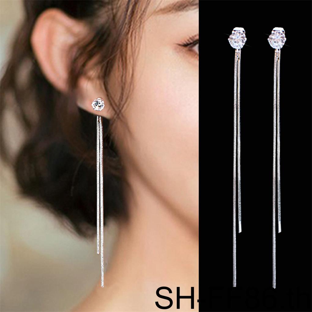 ต่างหูระย้า-ห้อยพู่ยาว-ประดับเพทาย-กลิตเตอร์-สีทอง-สีเงิน-สําหรับผู้หญิง-งานแต่งงาน-ff86