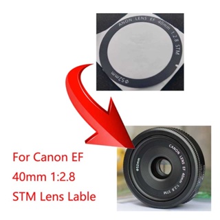 ใหม่ แหวนฉลากตกแต่งเลนส์ด้านหน้า สําหรับ Canon EF 40 มม. 1:2.8 STM EF-S 24 มม. 1:2.8 STM 1 ชิ้น