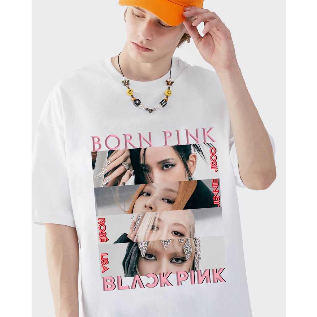 fashion-printed-t-shirt-cotton-shirt-blackpink-album-born-pink-female-ros-lisa-short-sleeve-round-neck-male-venom-05