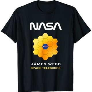 เสื้อยืด พิมพ์ลายกล้องโทรทรรศน์อวกาศ NASA James Webb JWST Worm Insignia ESA CSA_23