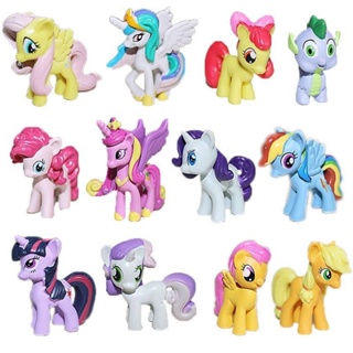 ฟิกเกอร์ My Little Pony ของเล่นสําหรับเด็ก 12 ชิ้น TFMT