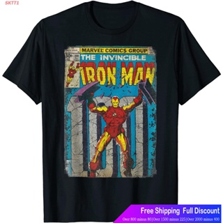 #ถูกสุด SKTT1 เสื้อยืดยอดนิยม Iron Man Classic Retro Comic Vintage Cover Graphic T-Shirt T-Shirt Mens Womens T-sh_07