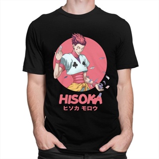 100% cotton T-shirt Hisoka Morow Hunter X Hunter Tshirt Men Anime Tshirt Morou Manga Hxh Tee Pure Cotton Fans T Mer_02