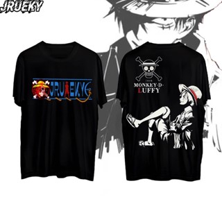 เสื้ออนิเมะวันพีซ   เสื้อยืด LUFFY STREETWEAR สีดำขนาดใหญ่ UNISEX Roronoa Zoro TEE