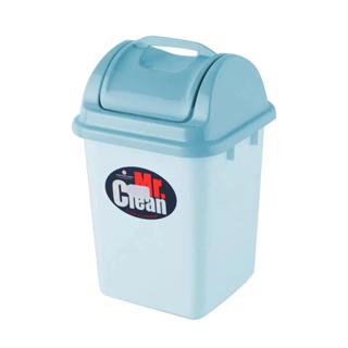 MODERNHOME Mr. Clean ถังขยะเหลี่ยม ฝาสวิง 6.23 ลิตร รุ่น 526 DC TT สีฟ้า ถังขยะ ถังใส่ขยะ ถังขยะภายใน