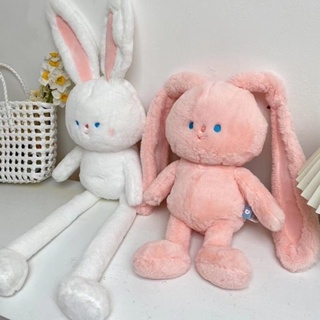 เตรียมจัดส่ง🐰💟 ตุ๊กตากระต่าย น่ารัก 50/80/100cm ตุ๊กตากระต่าย ของเล่นตุ๊กตา สามารถยืดขาและหูได้