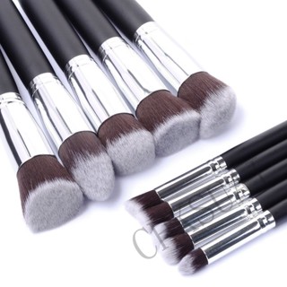 มาใหม่ ชุดแปรงแต่งหน้า เครื่องสําอาง รองพื้น บลัชออน 10 ชิ้น