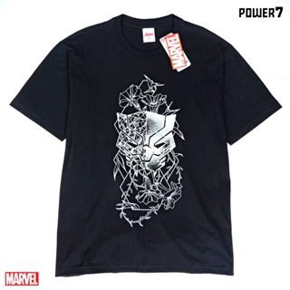 Power 7 Shop เสื้อยืดการ์ตูน มาร์เวล Black Panther ลิขสิทธ์แท้ MARVEL COMICS  T-SHIRTS (MVX-182)_01