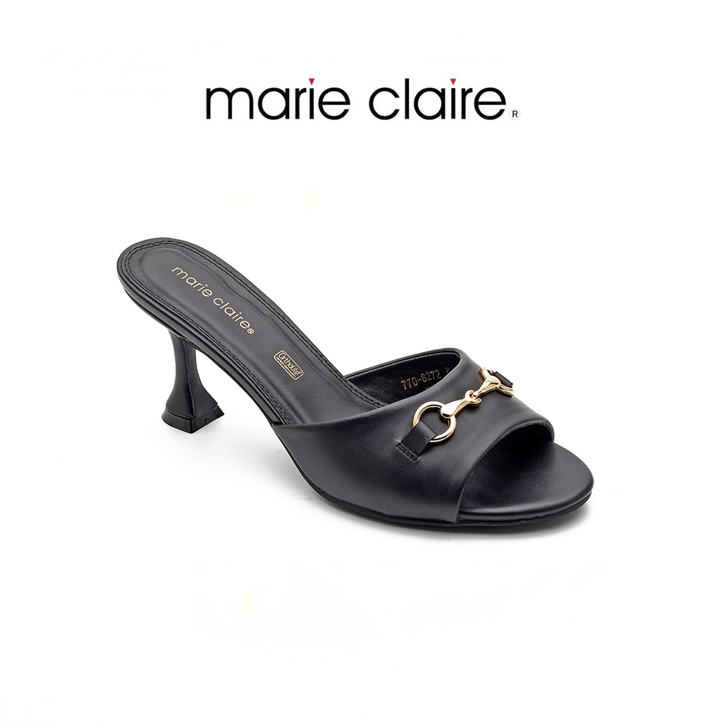 bata-บาจา-ยี่ห้อ-marie-claire-รองเท้าส้นสูงมีส้นแบบสวม-สูง-5-นิ้ว-รองเท้าสำหรับผู้หญิง-รุ่น-chala-สีดำ-7706272